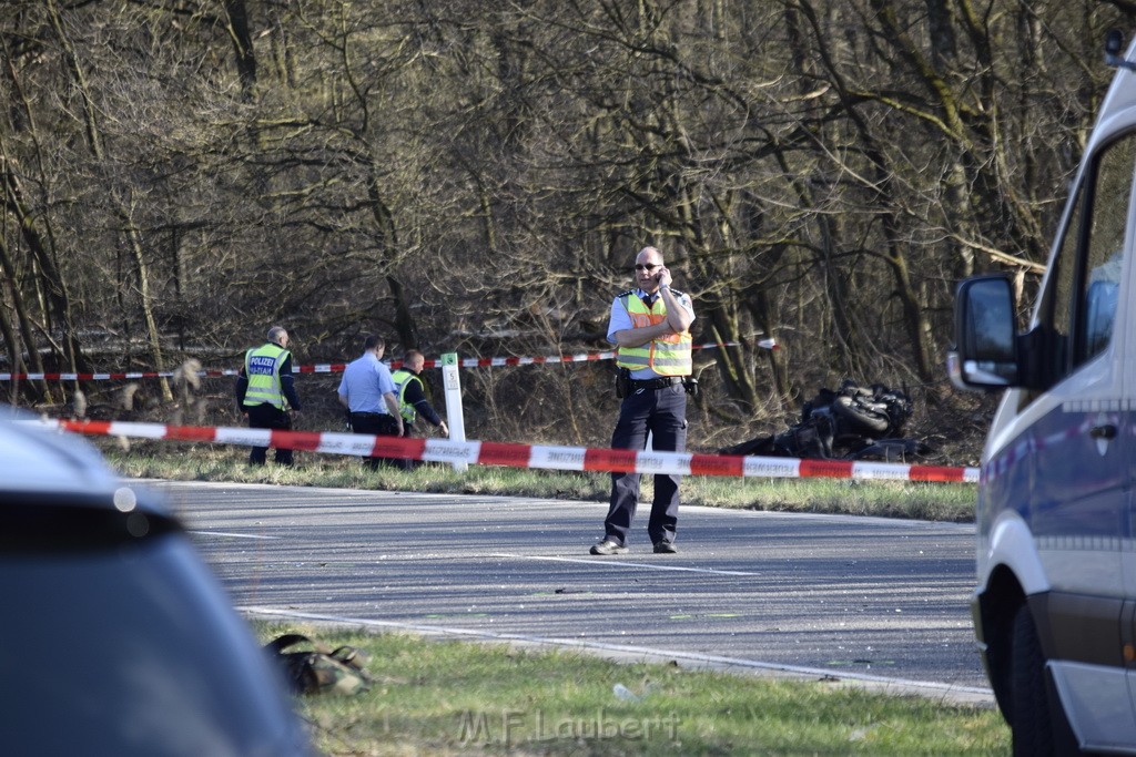 Schwerer VU Krad Fahrrad Koeln Porz Alte Koelnerstr P156.JPG - Miklos Laubert